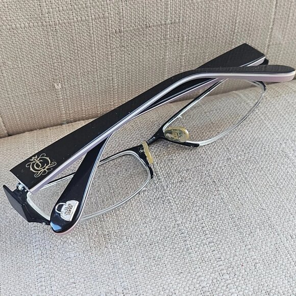 Juicy Couture Women Eyeglasses Frame Halr Rim Black LUCY Glasses Made in Italy - Picture 6 of 12